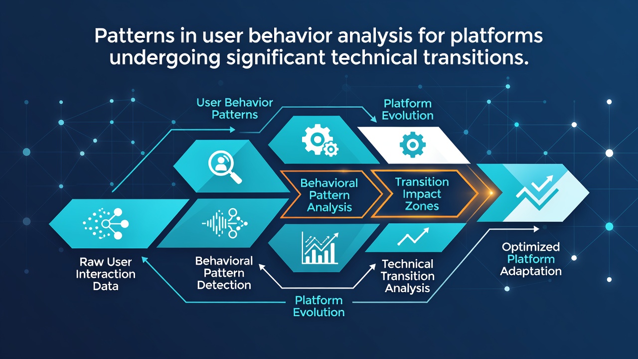 Patterns in User Behavior Analysis for Platforms Undergoing Significant Technical Transitions